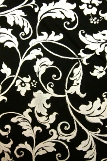 Metallic Printed Light Weight Silk Blend Zibeline0
