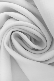 Polyester Stretch Crepe in White0