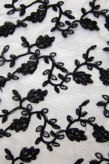 Hand Beaded Embroidered Illusion0