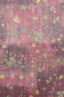 Metallic Nylon Blend Warp Organza0