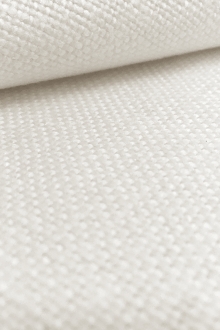 Belgian Sanforized Upholstery Linen in White 0
