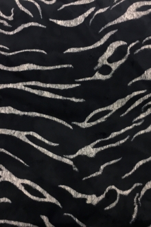 Tiger Faux Fur In Black And Natural0