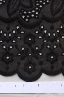 Cotton Eyelet in Black0