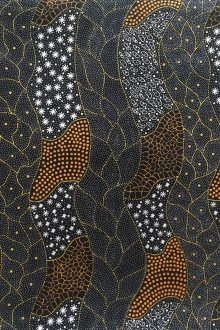 Australian Cotton Print With Aboriginal Motif0