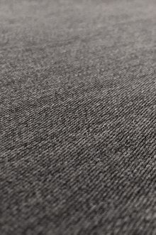 Italian Wool Twill Suiting in Heather Grey0