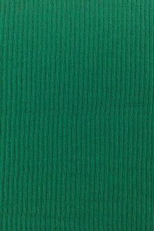 Virgin Wool Rib Knit in Emerald0