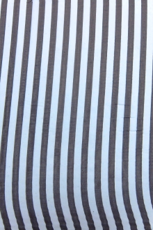 Printed Silk Chiffon Brown Stripes0