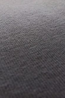 Japanese Cotton Tubular Rib Knit in Graphite0