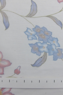 Printed Silk Crinkle Chiffon0