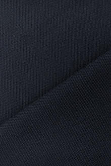 Japanese Cotton Pique Knit in Navy0