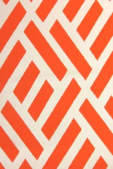 Silk and Cotton Blend Geometric Brocade0