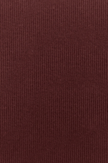Japanese Cotton Rib Knit in Burgundy0