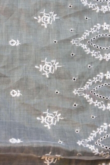 Embroidered Cotton Organdy0