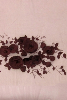 Flower Appliqué on Tulle Panel0