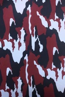 Cotton Oxford Shirting with Camouflage Print0