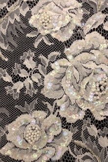 Beaded Chantilly Lace0