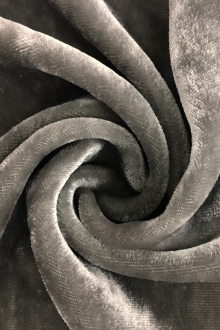 Silk and Rayon Velvet in Silver0