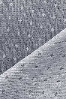 Double Gauze Cotton Chambray Dobby in Indigo0