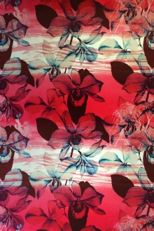 Ratti Italian Cotton Sateen Orchids Print0