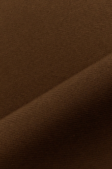 Italian Wool Satin Faille in Sepia0