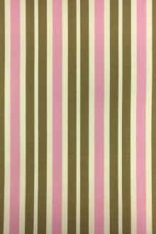 Wool Lycra Suiting Stripe in Pink and Olive0