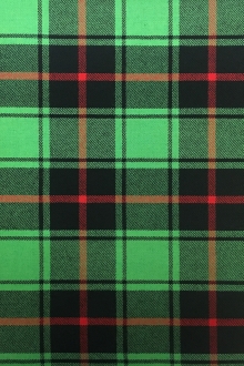 Italian Virgin Wool Tartan Plaid in Emerald 0