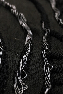 Wool and Polyester Blend Organza Cloqué0