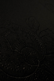 Embroidered Wool Cashmere Coating0