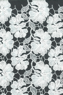 Ivory Embroidered Illusion0