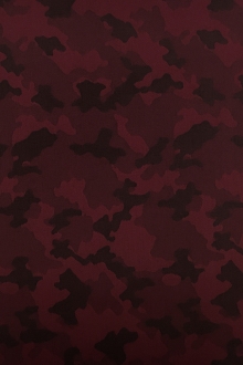 Italian Wool Camouflage Jacquard Suiting in Wine0
