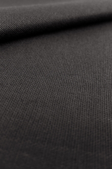 Linen Cotton Lycra Blend in Black0