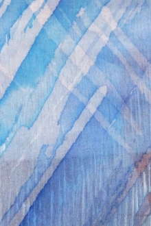 Hand Painted Silk Organza0