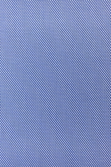 Italian Cotton Birdseye Dobby Shirting in Blue0