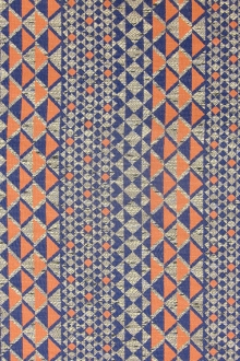 Cotton and Polyester Blend Geometric Brocade0