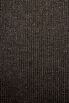 Virgin Wool Rib Knit in Charcoal0
