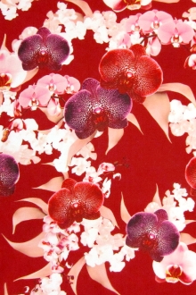 Printed Lightweight Silk and Nylon Gazar0