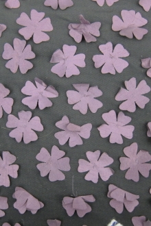 Flowers Appliqué on Tulle0