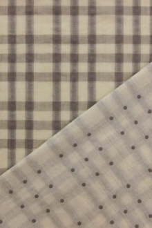 Japanese Woven Plaid Double Layer Gauze0