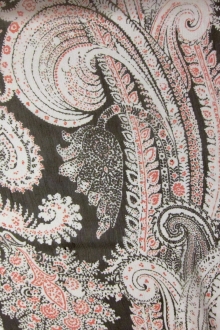 Printed Crinkle Silk Chiffon0