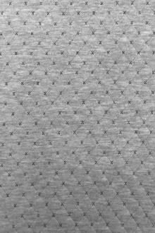 Quilted Novelty Knit in Grey0