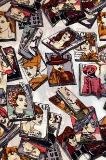 Printed Silk Crepe de Chine1