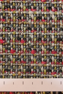 Wool Metallic Tweed0