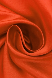Silk Duchesse Satin in Bright Orange0