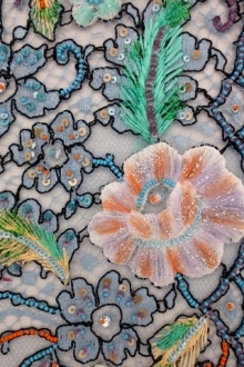 Beaded Chantilly Lace0