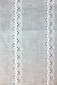Cotton Eyelet in White0
