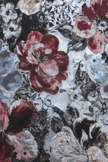 Silk Blend Metallic Cloqué0