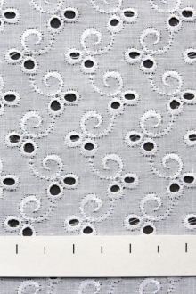 Cotton Eyelet in White0