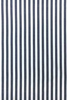 Pima Cotton Shirting Stripe in Navy0