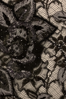 Beaded Chantilly Lace0