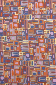 Metallic Printed Silk Chiffon0